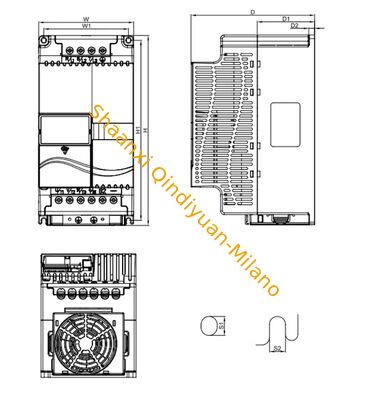 Delta VFD055E43A  VFD-E Series Drive  low horsepower, constant torque, IP20 rated Drive.