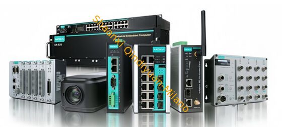 Gigabit Industrial Switch MOXA EDS-G2005-EL a 5-port full Gigabit unmanaged industrial Ethernet switch, plug-and-play, compact DIN-rail design, rugged for harsh industrial environments.