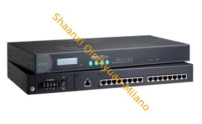 Serial Server MOXA N Port 5650-16  16-port RS-232/422/485 serial device server, 10/100M Ethernet, rack mount, with surge protection, -40 to 75°C.