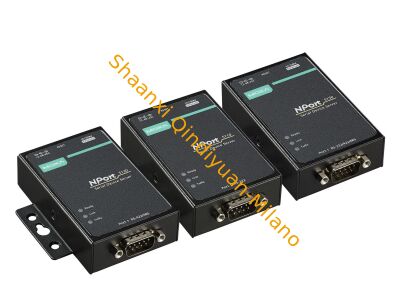 MOXA NPORT 5110 1 compact 1-port RS-232 serial device server, 10/100M Ethernet, supports TCP/IP, UDP, Real COM and Telnet modes, cost-effective solution for simple serial-to-Ethernet integration.