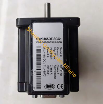 MOOG SM23165D-AUI1 Brushless DC Servo Motor with 5200 RPM, 4000 Counts/Rev Encoder and 24 VDC Holding Brake