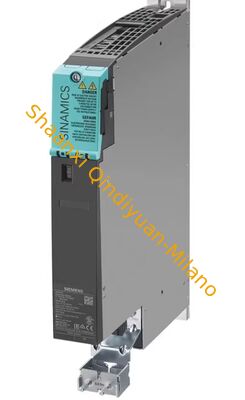 Siemens 6SL3120-1TE21-0AA3 Single Motor Module, Input: 600 V DC, Output: 3-phase 400 V AC, 9 A, Booksize D-format, Internal Air Cooling, includes DRIVE-CLiQ cable