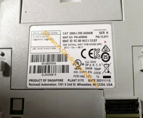 2080-L70E-24QWB Allen Bradley Micro870 PLC With EtherNet / IP Communication