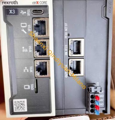 ctrlX CORE X3 Programmable Logic Controller with 32-bit RISC Processor and DIN Rail Mounting for Ethernet/IP Communication