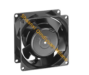 High Reliability Cooling Fan,8850N  AC axial fan, 230V 50/60Hz, 80×80×38mm, 2150RPM, 21.8W, 37dB(A), sleeve bearing, IP54-rated, suitable for enclosure ventilation and electronics cooling.