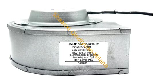 ebm-papst,G1G133-DE19-15,24 V DC,45 W,DC, Centrifugal Blower,133x133x91,420-650,2500-3200,1.9,42-56,Ball Bearing,0.85,IP40,-25 ~ +70,Germany