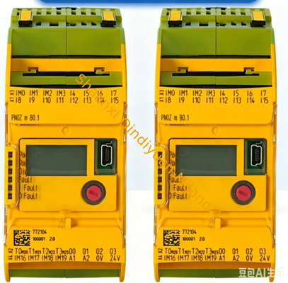 Pilz PNOZ m B0 772100 Modular Safety Relay Controller with 24V AC/DC Operating Voltage and EN ISO 13849-1 PL e Certification