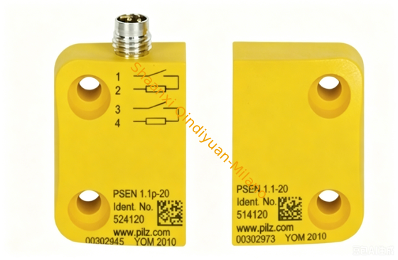 Pilz 504220 Non-Contact Magnetic Safety Switch with Category 4 PL e Safety and IP65 IP67 Rating