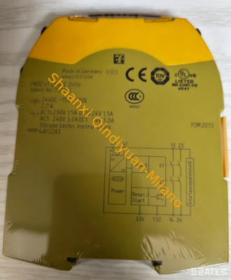 PILZ PNOZ S1 Safety Relay with Emergency Stop Overload Protection and 24V DC Output - Imported from Germany