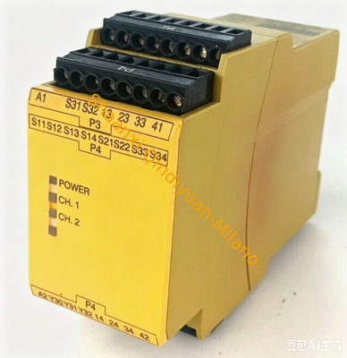 PILZ PNOZ X3 Safety Relay with 24V AC/DC Operating Voltage 16 Digital Inputs and Emergency Stop Function