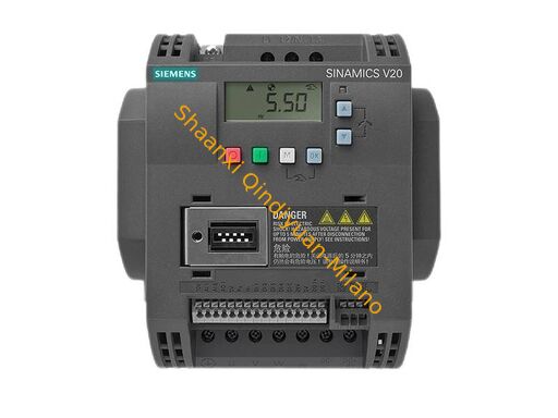 SIEMENS SINAMICS V20 6SL3210-5BE13-7UV0 1.3 kW, single-phase 230V compact frequency converter with V/F and vector control, built-in PID, ideal for basic pump, fan, and conveyor applications.