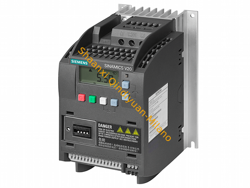 SIEMENS SINAMICS V20 6SL3210-5BE31-5UV0 1.5 kW, single-phase 230V compact frequency converter with V/F and vector control, built-in PID, ideal for basic pump, fan, and conveyor applications.