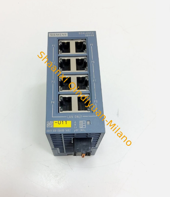 Siemens SCALANCE XB004-1 LDG Unmanaged IE Switch 6GK5004-1GM10-1AB2 unmanaged industrial Ethernet switch, 4 RJ45 ports, plug-and-play, 24V DC, DIN rail.