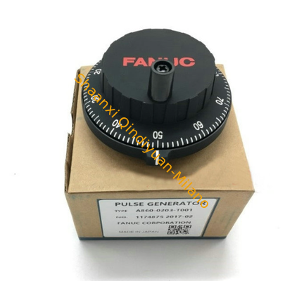 FANUC A860-0203-T001 Manual Pulse Generator CNC Handwheel with 100 PPR Quadrature A/B-phase Signal and IP54 Protection