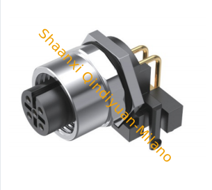 M12-A4-RP Unshielded Female Right Angle Field Wireable M12 Circular Connectors