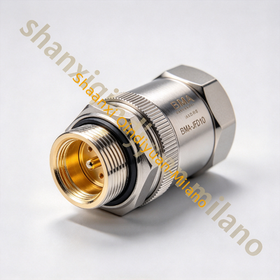 BMA-JFD10 High Frequency Microwave Connectors BMA K Series Four Hole Flange Microstrip Plug